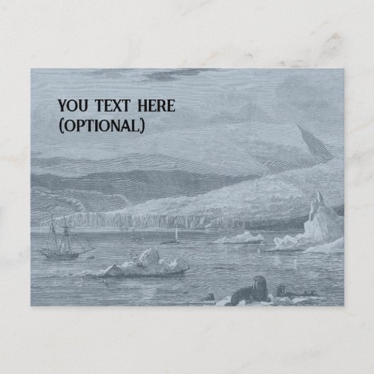 北極のシーンポストカード ポストカード (正面)