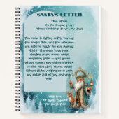 北極のトナカイからのサンタの手紙 ノートブック (正面)