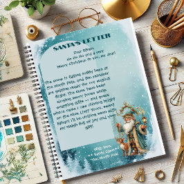北極のトナカイからのサンタの手紙 ノートブック