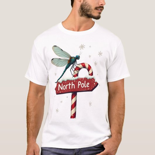 北極のトンボ Tシャツ (正面)