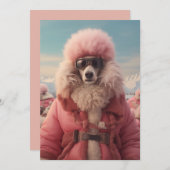 北極のプードル 招待状 (正面/裏面)