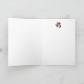 北極のペンギンねずみ 水彩画アート カード (内部)