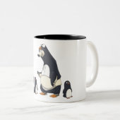 北極のペンギンのマグ ツートーンマグカップ (正面右)