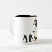 北極のペンギンのマグ ツートーンマグカップ (正面左)