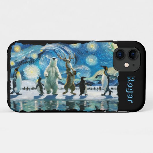 北極のライン・ダンス カスタマイズ可能 Case-Mate iPhoneケース (裏面(横))