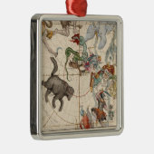 北極のヴィンテージの地図 メタルオーナメント (右)