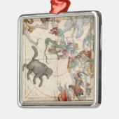 北極のヴィンテージの地図 メタルオーナメント (左)