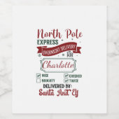 北極の休日の配信ラベル表現 ワインラベル (シングルラベル)