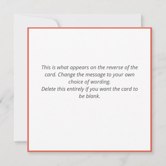 北極の作業場で病気のサンタホン カード (裏面)