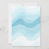 北極の冬のパーティーテーマ招待状 招待状 (裏面)