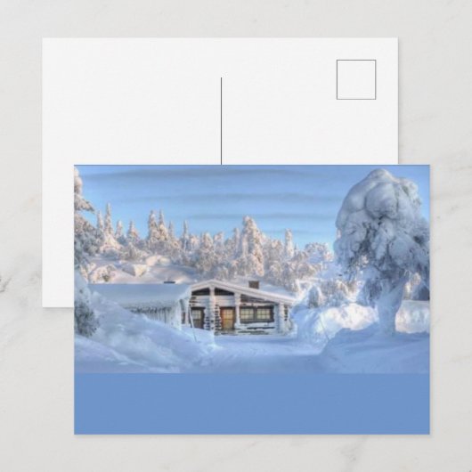 北極の冬 ポストカード (正面/裏面)