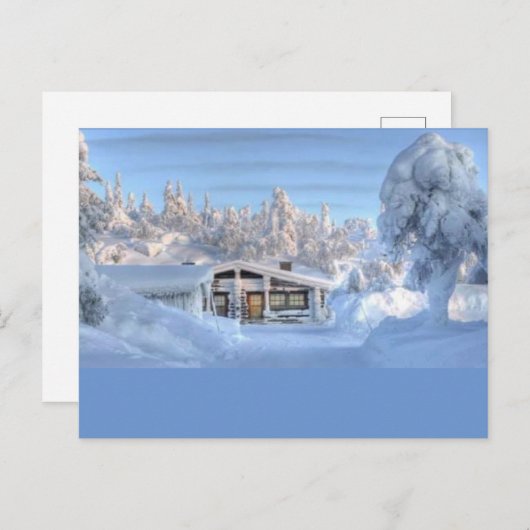 北極の冬 ポストカード (正面/裏面)