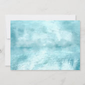 北極の動物の赤ちゃん 寒い外 冬のシャワー 招待状 (裏面)