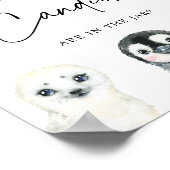 北極の動物はキャンディーの数を推測 ポスター (角)