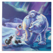 北極の友達 タイル (正面)