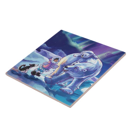 北極の友達 タイル (側面)