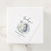 北極の可愛いペンギン感謝していより赤ちゃんシャワー フェイバータグ (インサイチュ)