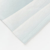 北極の可愛い雪だるまと北極の光 フリースブランケット (角)