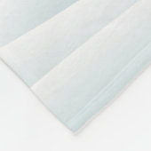 北極の可愛い雪だるまと北極の光 フリースブランケット (角)