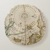 北極の地図および領域はそれに近づきます ラウンドクッション (正面)