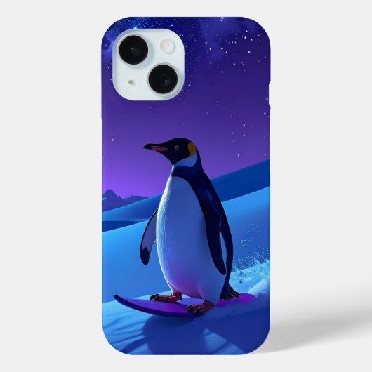 北極の夜のペンギン Case-Mate iPhoneケース (裏面)