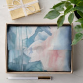 北極の威厳と鮮やかな水彩氷山 薄葉紙 (ギフト)