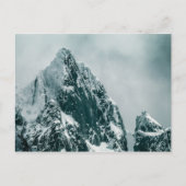 北極の山の風景の写真 ポストカード (正面)
