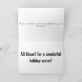 北極の幸せな休日は表現します シーズンカード (内部)