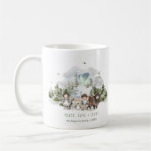 北極の弱虫 | ピースラブ&ライトホリデー コーヒーマグカップ (左)