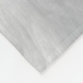 北極の愛:ピンクの色合いのホッキョクグマの家族 フリースブランケット (角)