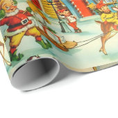 北極の懐かしいサンタクロースの小人 ラッピングペーパー (ロールコーナー)