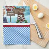 北極の抗議トランプの台所 キッチンタオル (四つ折り)