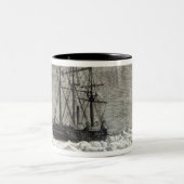 北極の探険 ツートーンマグカップ (中央)