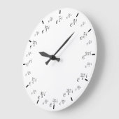 北極の数学の時計 ラージ壁時計 (傾斜)