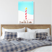 北極の旅行ポスター キャンバスプリント (インサイチュ (寝室))