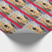 北極の明白なクリスマスの包装紙 ラッピングペーパー (角)