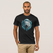 北極の氷の狼 Tシャツ (正面フル)