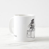 北極の洗濯機の男の子 コーヒーマグカップ (正面左)