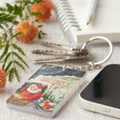 北極の無線会社Keychainのサンタ キーホルダー (正面右)