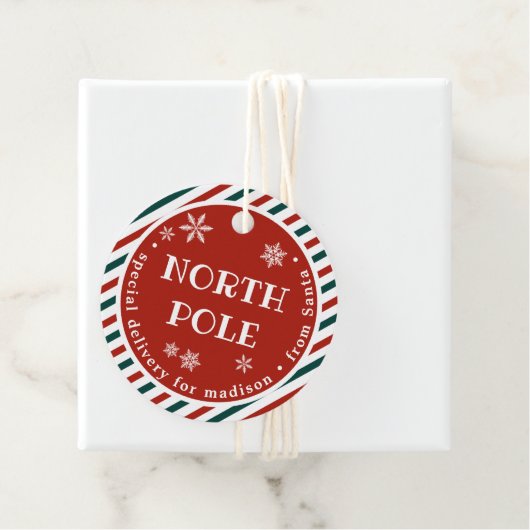 北極の特別配達クリスマスギフトタグ フェイバータグ (インサイチュ)