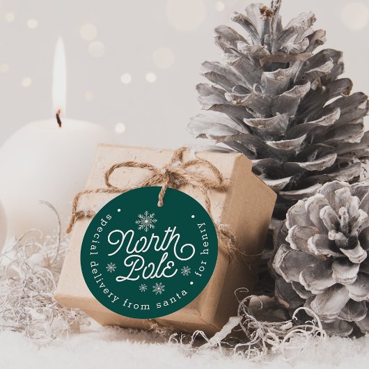 北極の特別配達クリスマスギフトタグ フェイバータグ