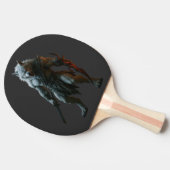 北極の狼男 卓球ラケット (横)