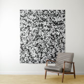 北極の白 グレー ブラック カモフラージュ カムパターン タペストリー (インサイチュ)