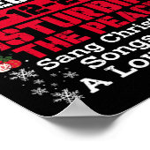 北極の矯正がクリスマスソングを歌った ポスター (角)