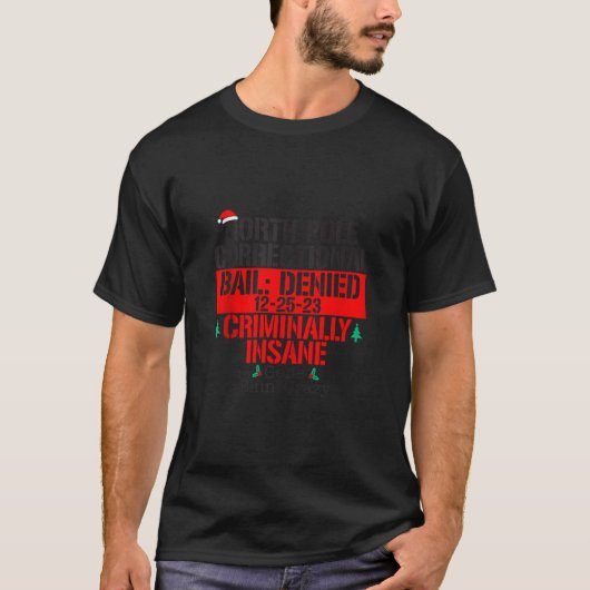 北極の矯正の行われたエルフィンのマッ熱狂するチング Tシャツ (正面)
