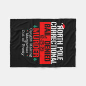 北極の矯正保釈金は殺人を認めなかった フリースブランケット (正面(横))