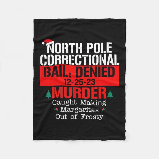 北極の矯正保釈金は殺人を認めなかった フリースブランケット (正面)