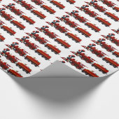 北極の表現クリスマス ラッピングペーパー (角)