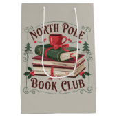 北極の読書クラブの司書 本好きな読書 ミディアムペーパーバッグ (裏面)