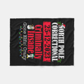 北極の警察本部は犯罪的に狂ったエルフィ フリースブランケット (正面(横))